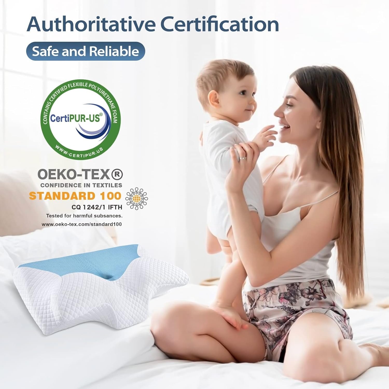 Almofada Cervical Ergonómica em Memory Foam – Suporte para Dormir